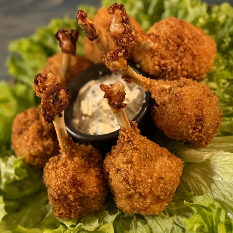 Куриные Чупа-чупсы с креветкой